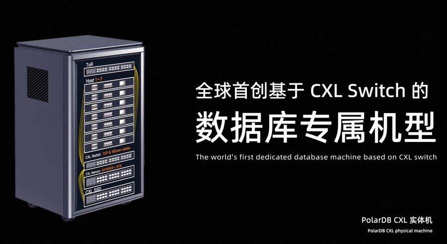 《数据库进入“内存自由”时代！阿里云PolarDB发布全球首个CXL数据库服务器》