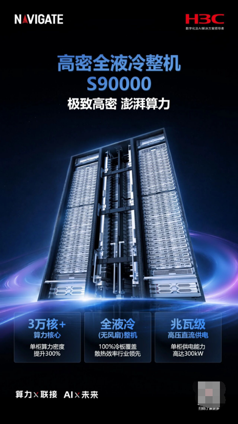 《领航者峰会2026｜新华三发布S90000高密全液冷整机 为AI时代构筑极致澎湃算力底座》